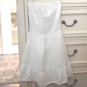 White Strapless Sundress